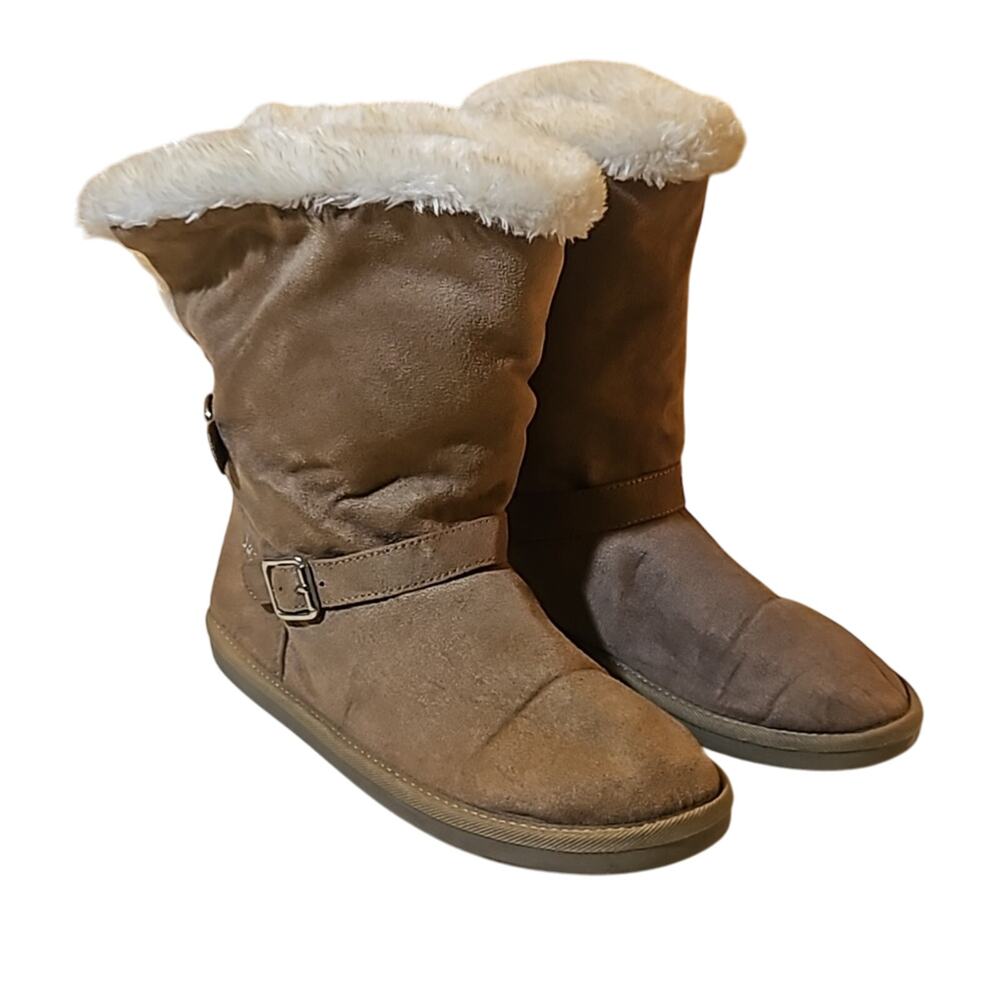 Justice ladies size 8 booties boots lined slip on boots festival